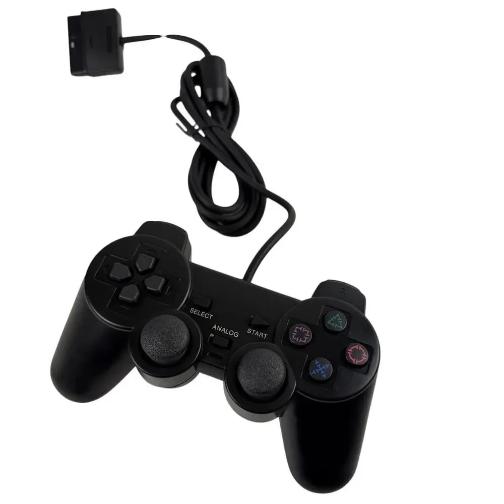 Finera Wired Gaming Controller for PS1 & PS2 - Black